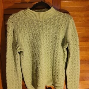 Festive Studio Works Light Green Textured Sweater